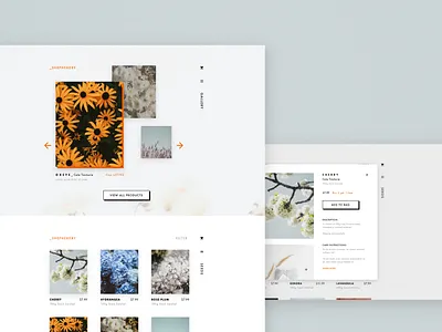 Speed UI - Botanical Catalogue botanical design speed ui ui