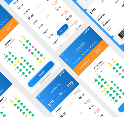 Train Ticket - Mobile App app branding design icon illustration logo minimal ui ux vector