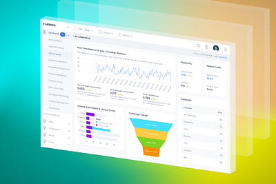 Ad Campaign Admin ad campaign admin dashboard admin template design funnel ui ux