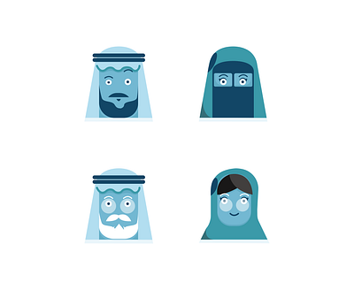 Arabic Emojis @daily ui @design @illustrates @illustretor @vector @vector art illustration summer life illustration