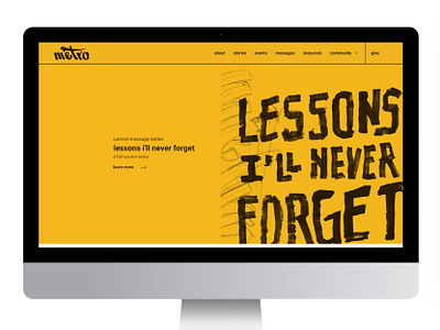 Lessons I'll Never Forget Series Design campaign marker pencil yellow