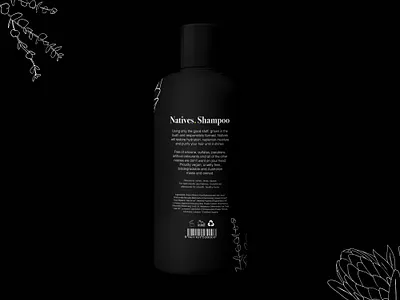 Natives. Haircare branding graphic design illustration