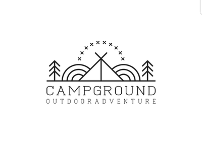 Outdoor adventures branding design icon illustration logo monoline simple logo tree logo typography vector