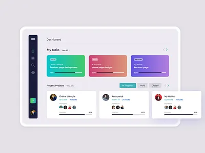 Project management tool - Dashboard dashboard dashboard app dashboard design project management tool project managment tablet app tablet design task management task manager web apps website design