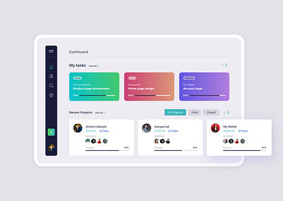 Project management tool - Dashboard dashboard dashboard app dashboard design project management tool project managment tablet app tablet design task management task manager web apps website design