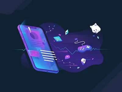 mTime - Illustrations & whitepaper digital illustration graphic design icon illustration sketchapp whitepaper