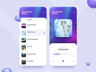 Meditation App app challenge challenges meditation meditation app meditation app challenge meditation kit music music app music app challenge soul uidesign uikit