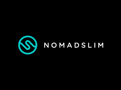 NomadSlim Logo black logo brand identity branding dinamic fitness logo graphicdesign illustrator illustrator design logo minimal minimal logo n logo s logo slim sport branding sports logo visual visual design wave logo