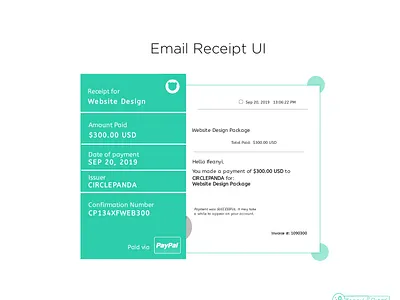 eMail Receipt UI #DailyUI dailyui design ui uidesign uiux ux