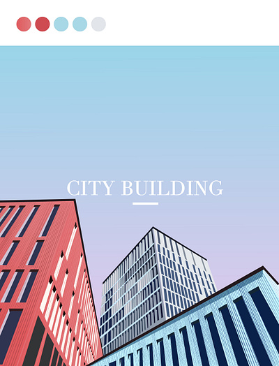 City Building building cities city design illustration illustration art sky vector web