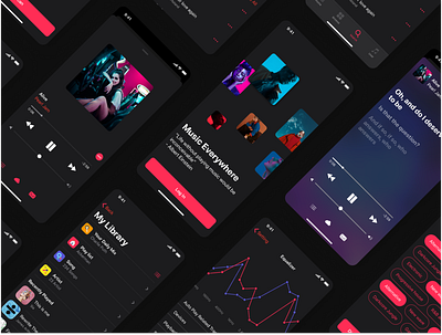 #iOS13 UI Kit - CaDeep #Music app design apple design apps screen creative ios app mobile app design top ui designer ui design