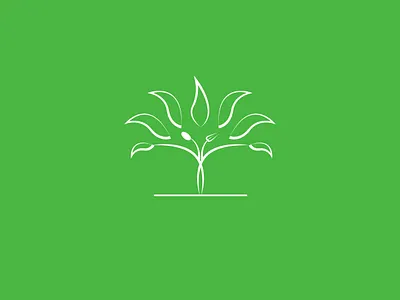 Restaurant logo branding color design green illustration leaf logo plant restaurant tree vector