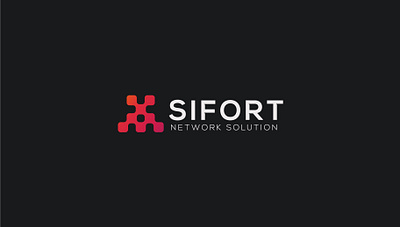 SIFORT abstract logo binary code brand design branddesigner cipher data fort freelancer gradient color information technology logo logo design logodesigner minimal networking solutions tech techlogo technical technology