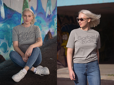 Garbės žodis T-shirts design garbeszodis grey kaunas lettering lithuania logo plugas tshirt