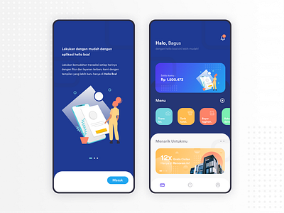 Bank Central Asia App Dark Mode animated animation app brand branding design icon interfaces ios iphone minimal mobile ui uiux ux vector