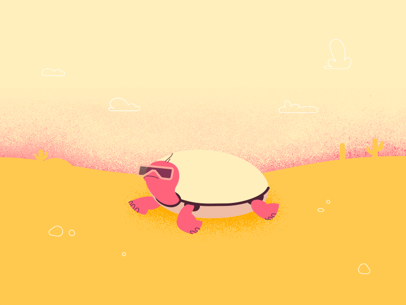 Turtle Timelapse 2d animation animation cartoon motion motion design school timelapse