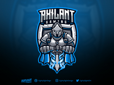 AXILANT GAMING esportlogo esports gaming gaminglogo illustration knight knight mascot mascot character mascot design mascot logo mixer sportlogo streamer streamerlogo twitch twitch logo vector