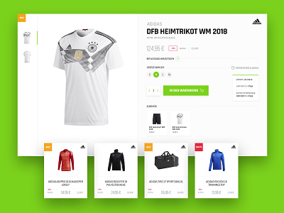 Philipp Team Sport - Product Details Page checkout creative design e commerce shop ecommerce ecommerce design football inovative online store product detail page soccer sports design ux ui wearing website