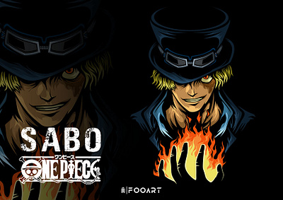 SABO ( ONEPIECE ) anime art artwork artworks branding character design fanart graphicdesign icon illustration inspired manga one piece onepiece pirate vector vectorart