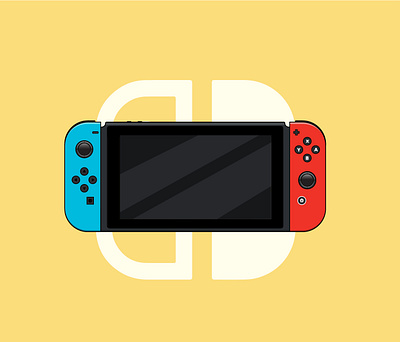 nintendo switch branding console consoleart design game gameart illustration joystick nintendo nintendoswitch