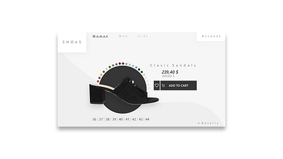 Product Show | Daily Challenge #1 art design product shoes show typography ui ux web website