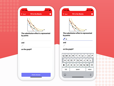 e-Learning Student Mobile App - Question Set Interface app elearning fill in the blanks interface learning mobile mobile app product design question interface question set responsive student ui ui design user interface ux ux design