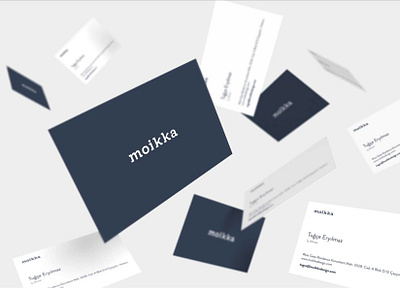 Moikka branding business card design corporate identity front end development logo design website design