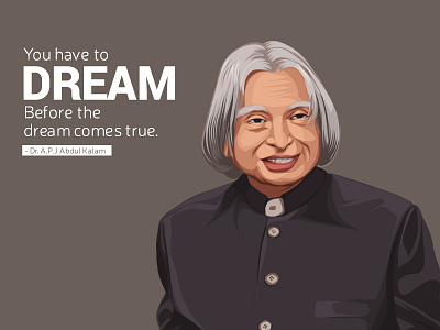 Dr. A.P.J Abdul Kalam Vector Illustration abdul kalam debut debut shot dream face first shot illustration indian photo to vector vector vectorart vectorise vectorized