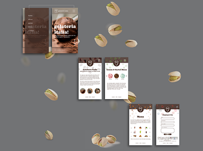 Gelateria Italia Mobile Web branding graphic design mobile uidesign uxdesign website design