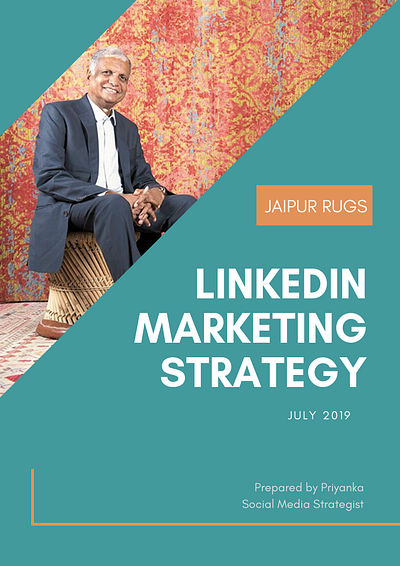 JaipurRugs branding cover design india jaipur linkedin marketing report smm strategy