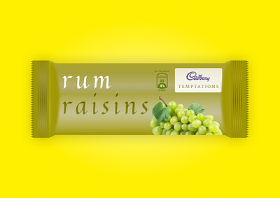 Rum Raisins Chocolate - Temptations branding branding design challenge chocolate chocolate bar chocolate packaging chocolate redesign design dribbble energy grapes identity illustration packaging packing design rebranding rum temptations wrapper wrapper redesign