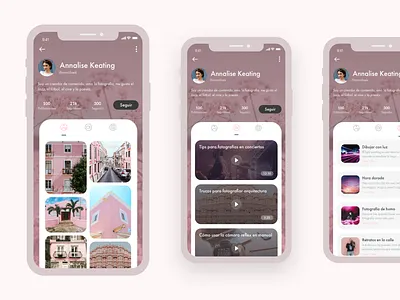 Profile design app application clean design dribbble ui uidesign uiux