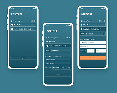 Daily UI #002 mobile payment page ui ux