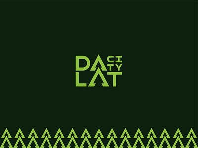 DA LAT CITY - Logo changlle #1 branding city dalat design huytuong leaf logo tree vietnam