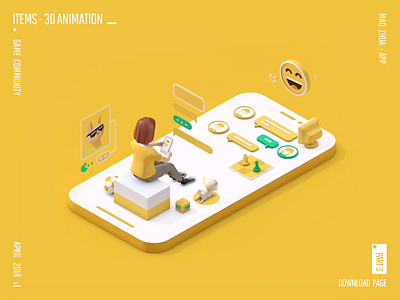 MAO ZHUA - APP 3d design ui
