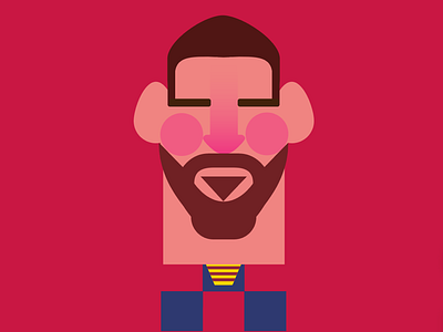 Messi icon barcelona icon illustration messi vector