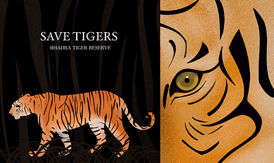 Save tigers design illustration procreate save tigers tiger wildlife