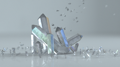 Crystals 3d 3dart c4d glass octane texture