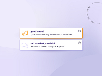 In-app notifications app design color dailyui design icon notification ui ui design