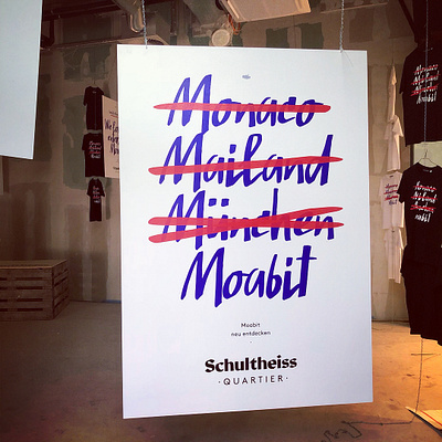 OoH campaign for a shopping mall advertising berlin branding design german identity moabit ooh shopping mall