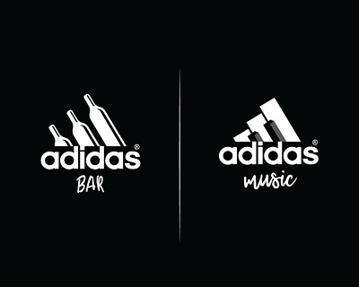 Adidas Bar and Music I Fun Project adidas adidas logo branding business logo creative creative logo fun logo logodesign logotype minimalist logo music logo piano logo print design sports logo sportswear tshirt tshirtdesign wine bottle wine logo