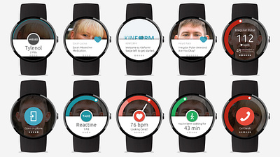 Kinform - Smartwatch brand design mobile product design smartwatch user experience user interface