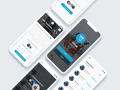 OTREK - Trekking / Walking Companion App concept concepts dailui design health new otrek ride rideshare ridesharing trek trekking trending trends twitter ui uiux ux uxui walk