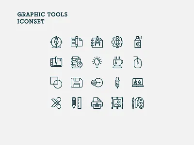 Graphictools Iconset design designer graphic design icon icon design icon set iconography icons iconset illustrator vector