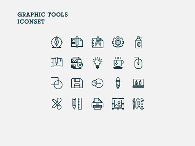 Graphictools Iconset design designer graphic design icon icon design icon set iconography icons iconset illustrator vector