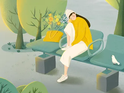 a girl design girl illustration