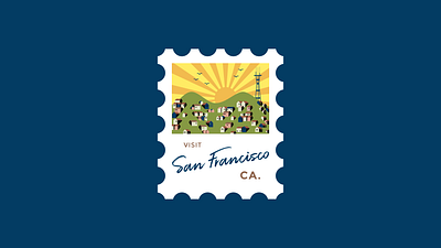 San Francisco Stamp branding california calligraphy design graphic design illustration illustrator san francisco typography vector web