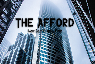 The Afford New Serif Display Font Free font freebies freefont typogaphy typography