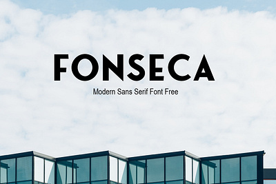 Fonseca Modern Sans Serif Font Free font freebies freefont typogaphy