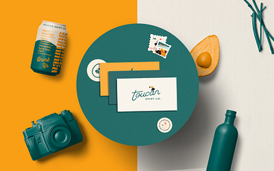 Toucan Behance Presentation is OUT! beach behance behance presentation behance project brand design branding case study geometric illustration identity design line art logodesign mockup stamps stickers toucan tropical typography